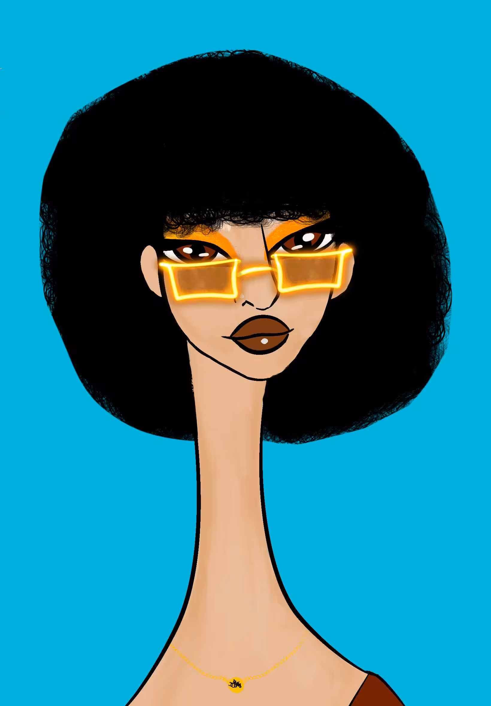 Long Neckie Ladies: Long Neckie Lady #3256