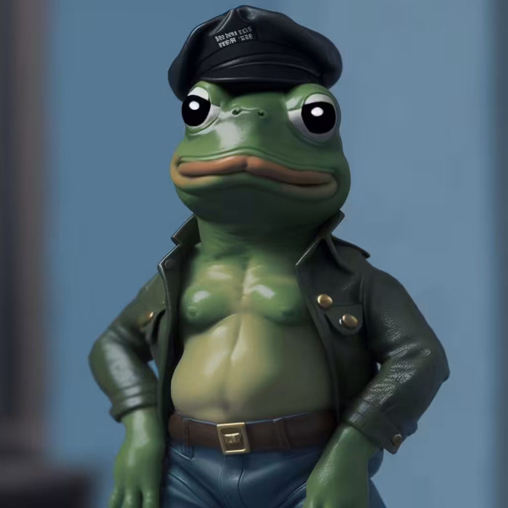 Cute muscular frog PEPE toy 18+