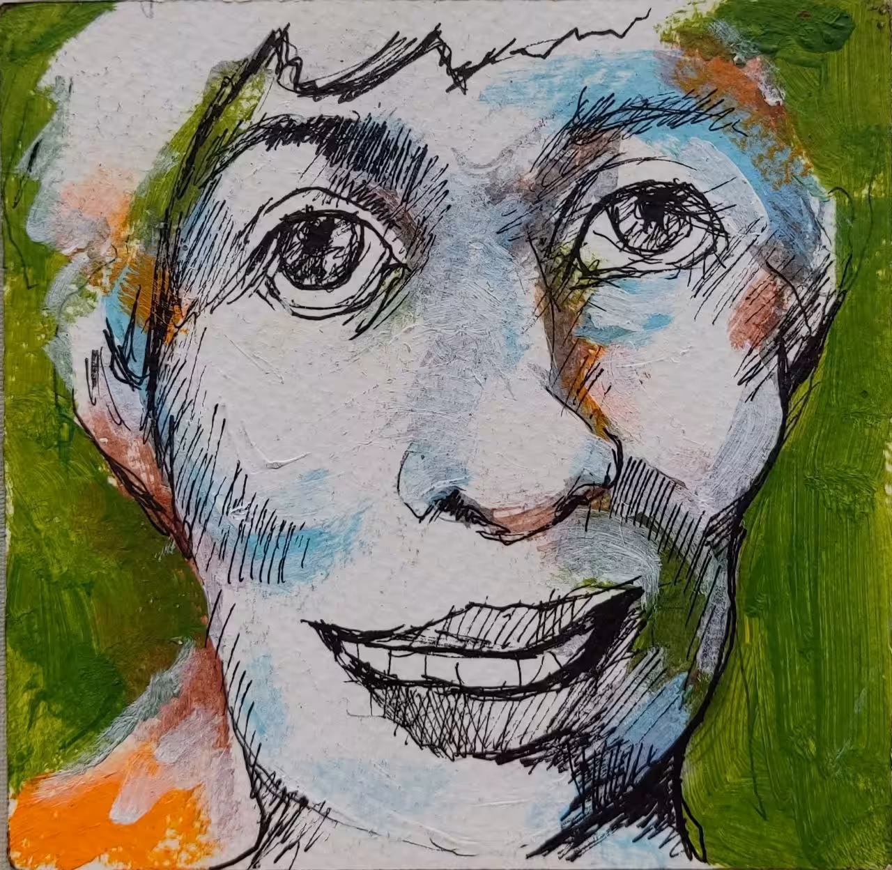 Portrait of a young man .