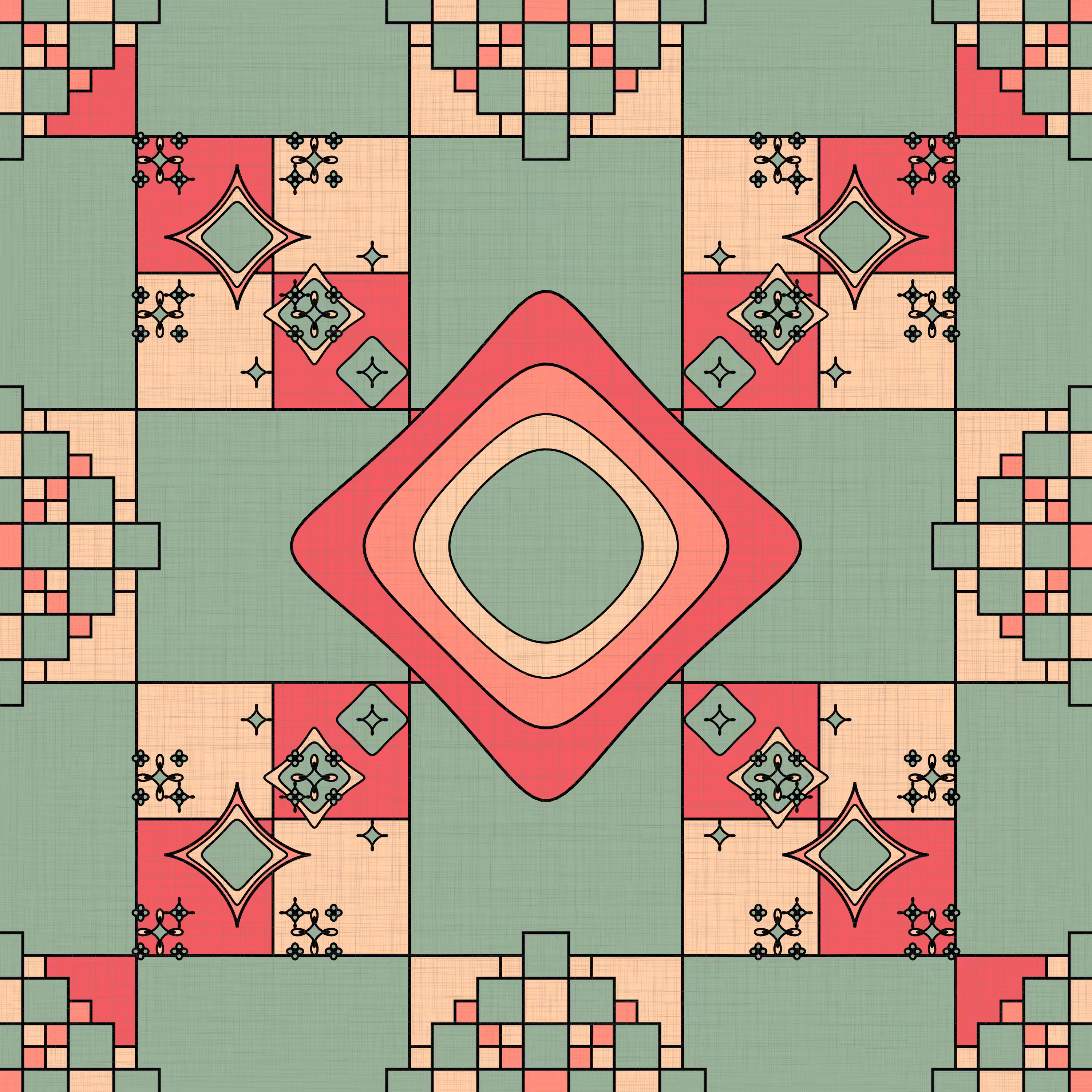 10 patterns 10 palettes #34