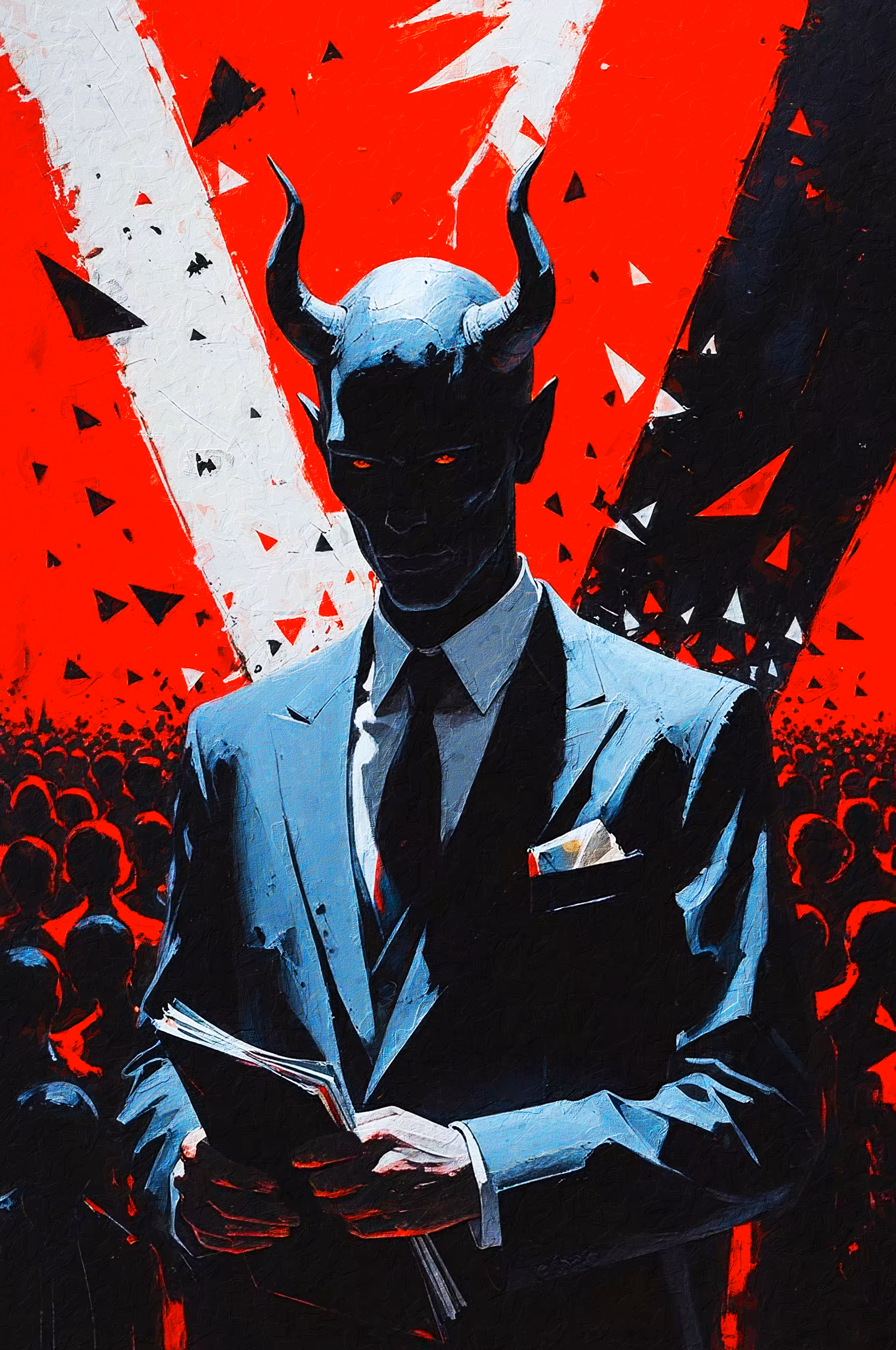 Demons in ties.