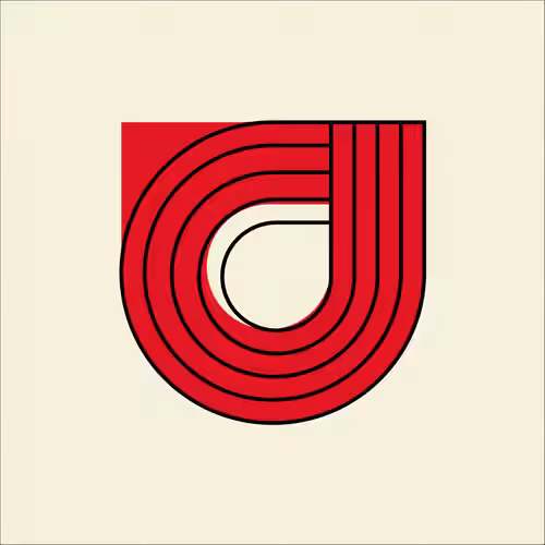 CryptoBauhaus Single Red Circle (8x8 print shipped to you with purchase)