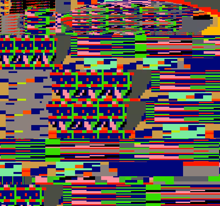 collage pieces of mental cuts: glitch123