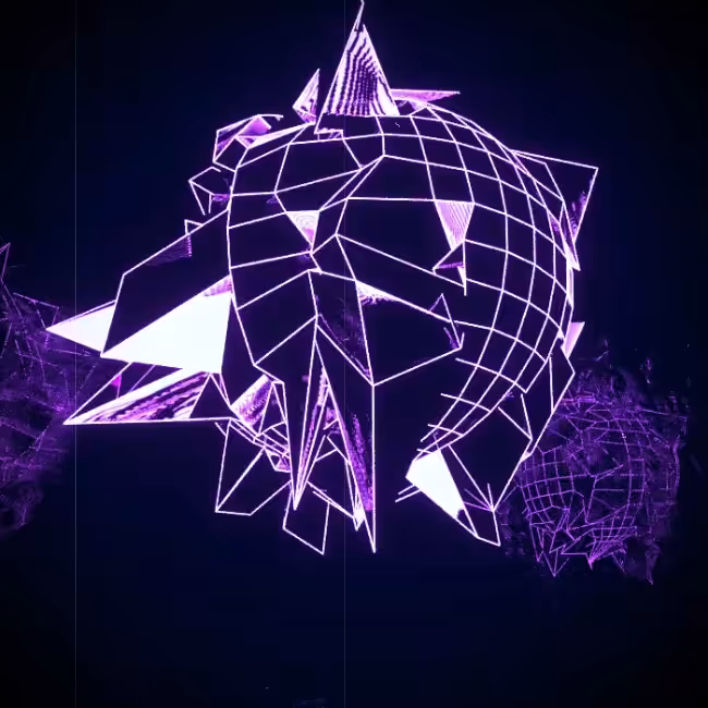 Low Poly Synthwave abstraction. Sound on!