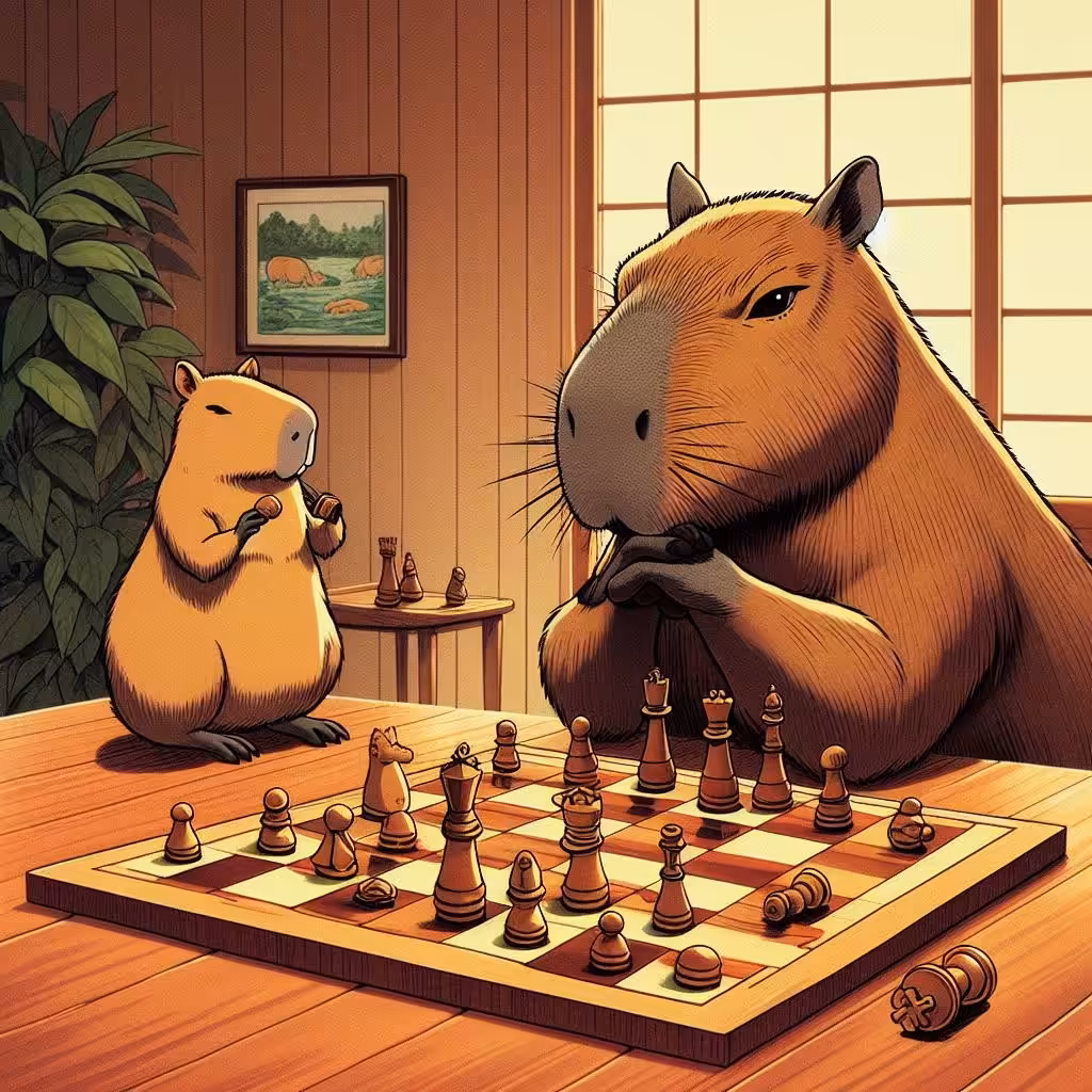 Capy-Chess Carnival: The Zany Adventures of Caplin and Nutmeg