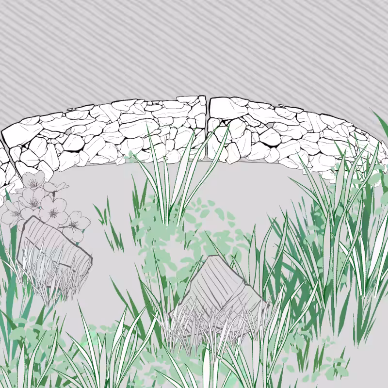 Wild Grass and Rubble #198