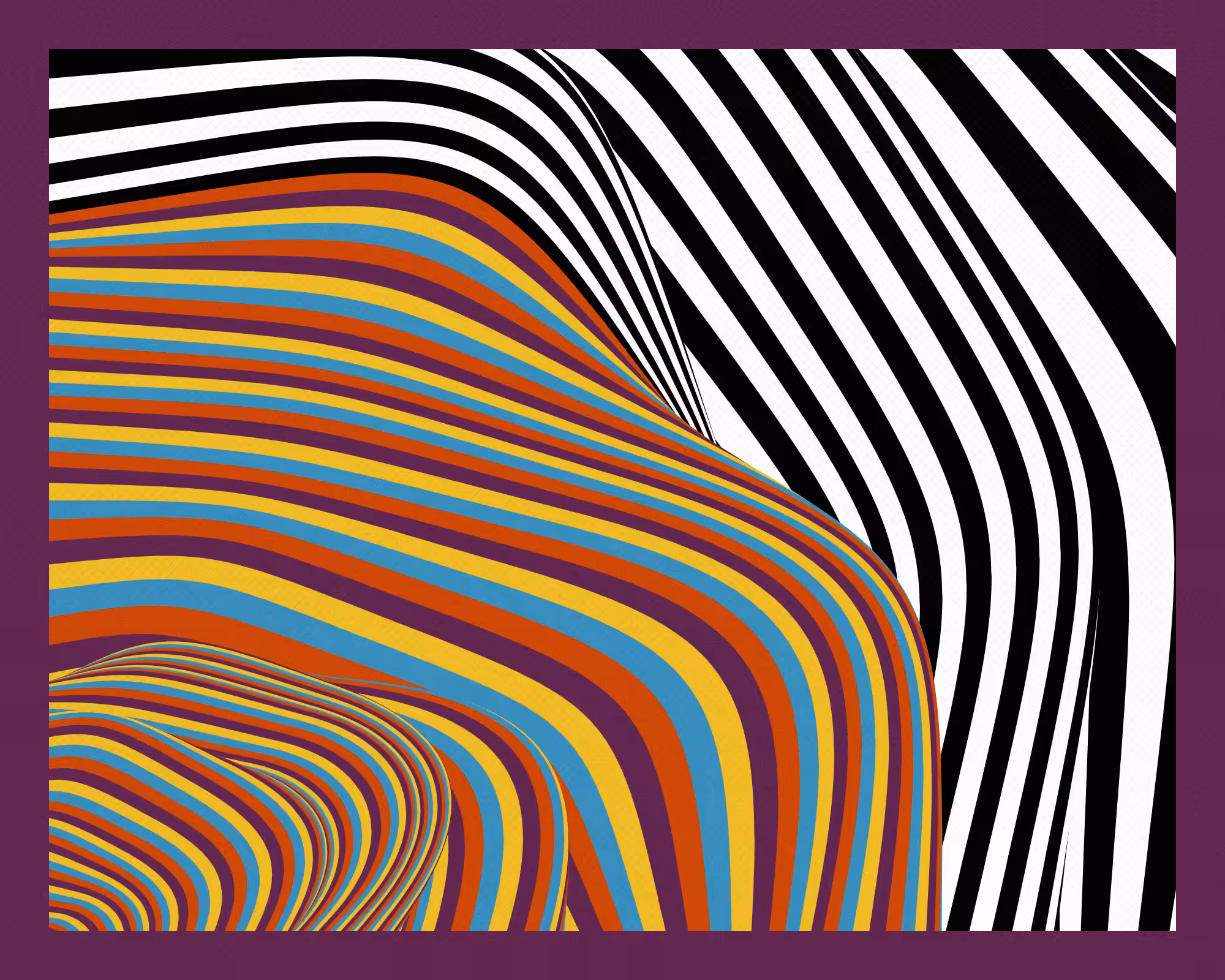 Alternating bands of color #7