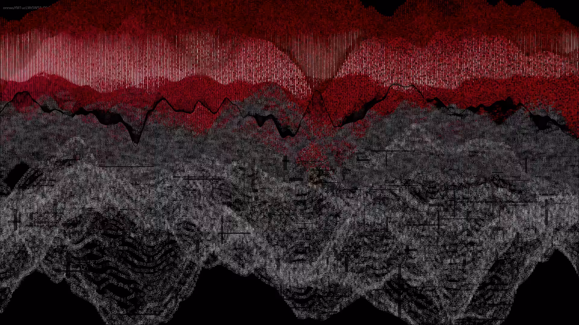 Pixel rain in a data landsacape #27