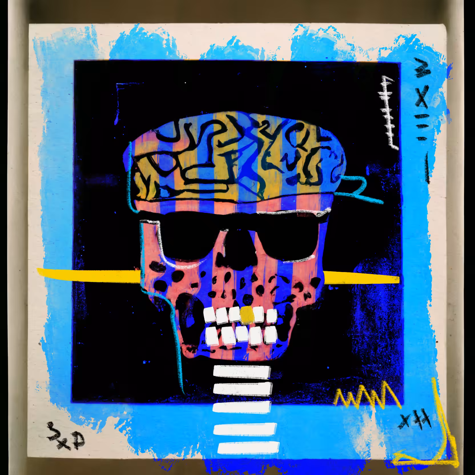 POLAROID SKULL 010