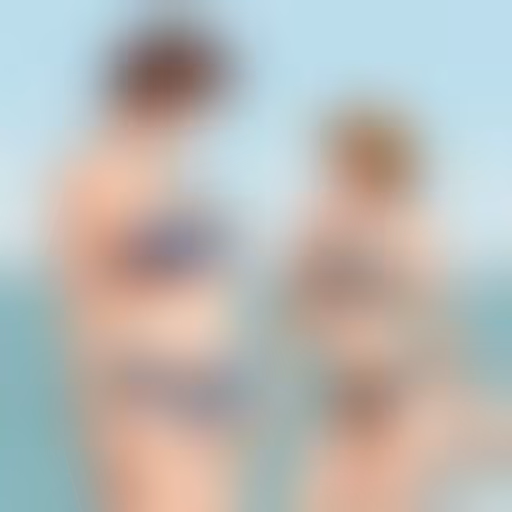 Lily et Albertine en maillot de bain