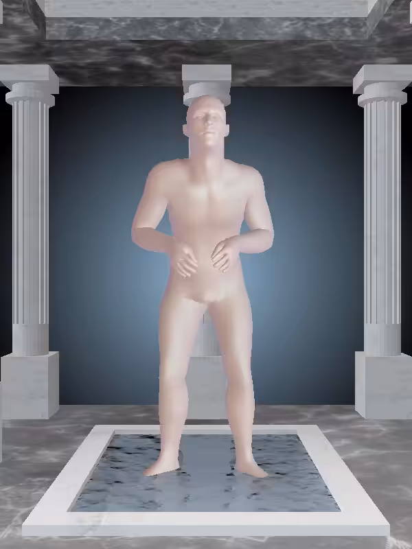 HeavenComputer: The Fading Old Peach Halo Man #2439