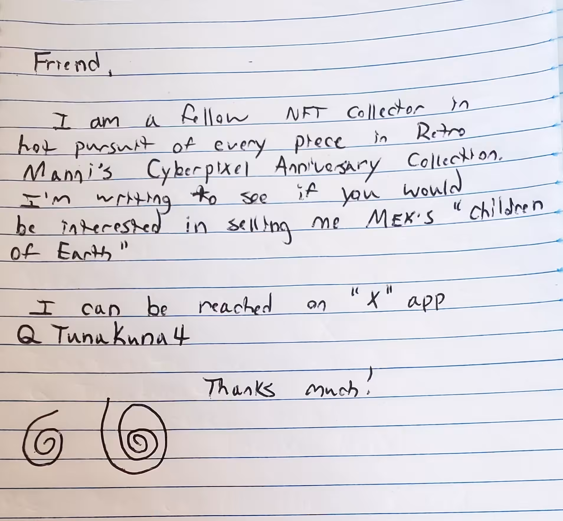 Dear Friend