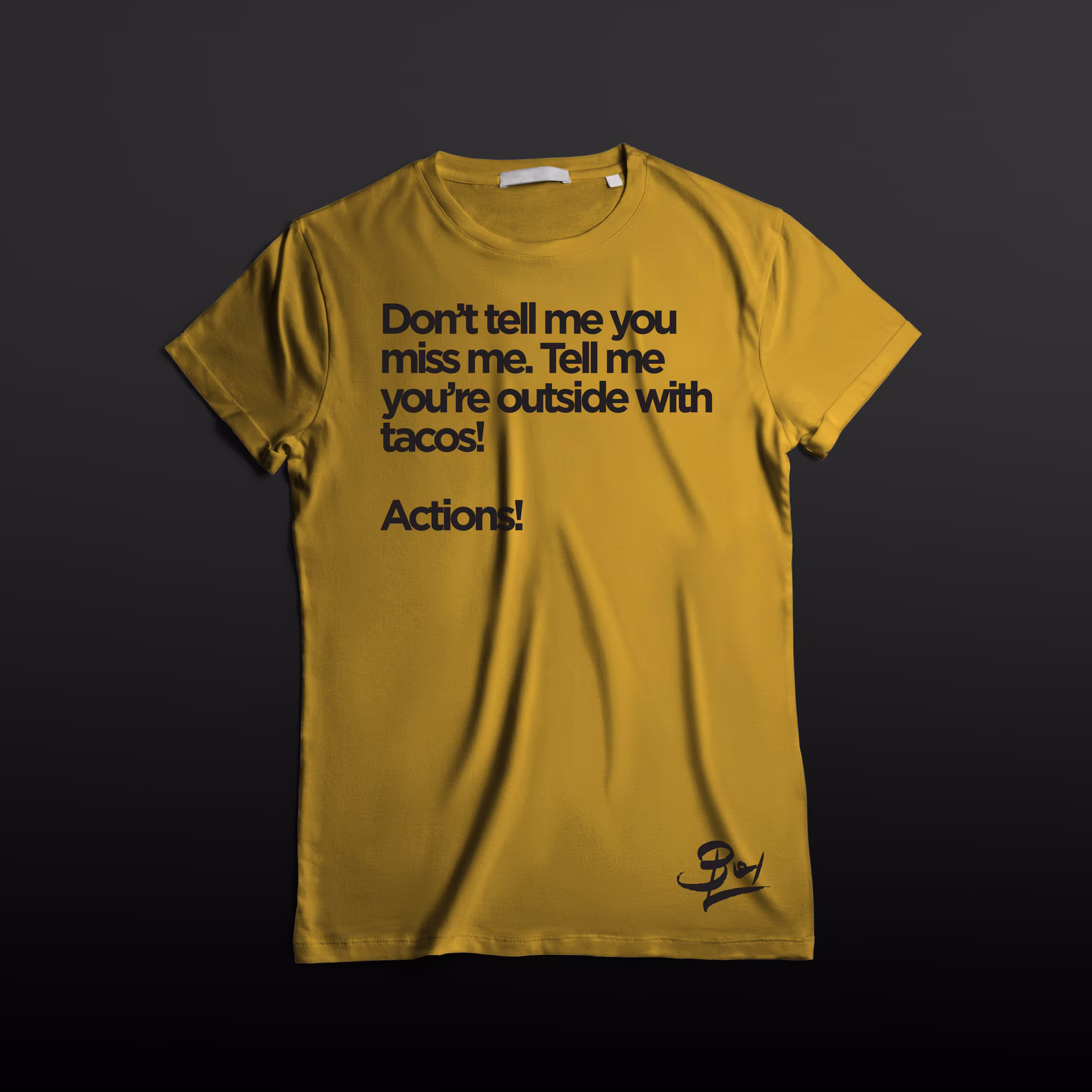 Action and Tacos (Type Tee 004)