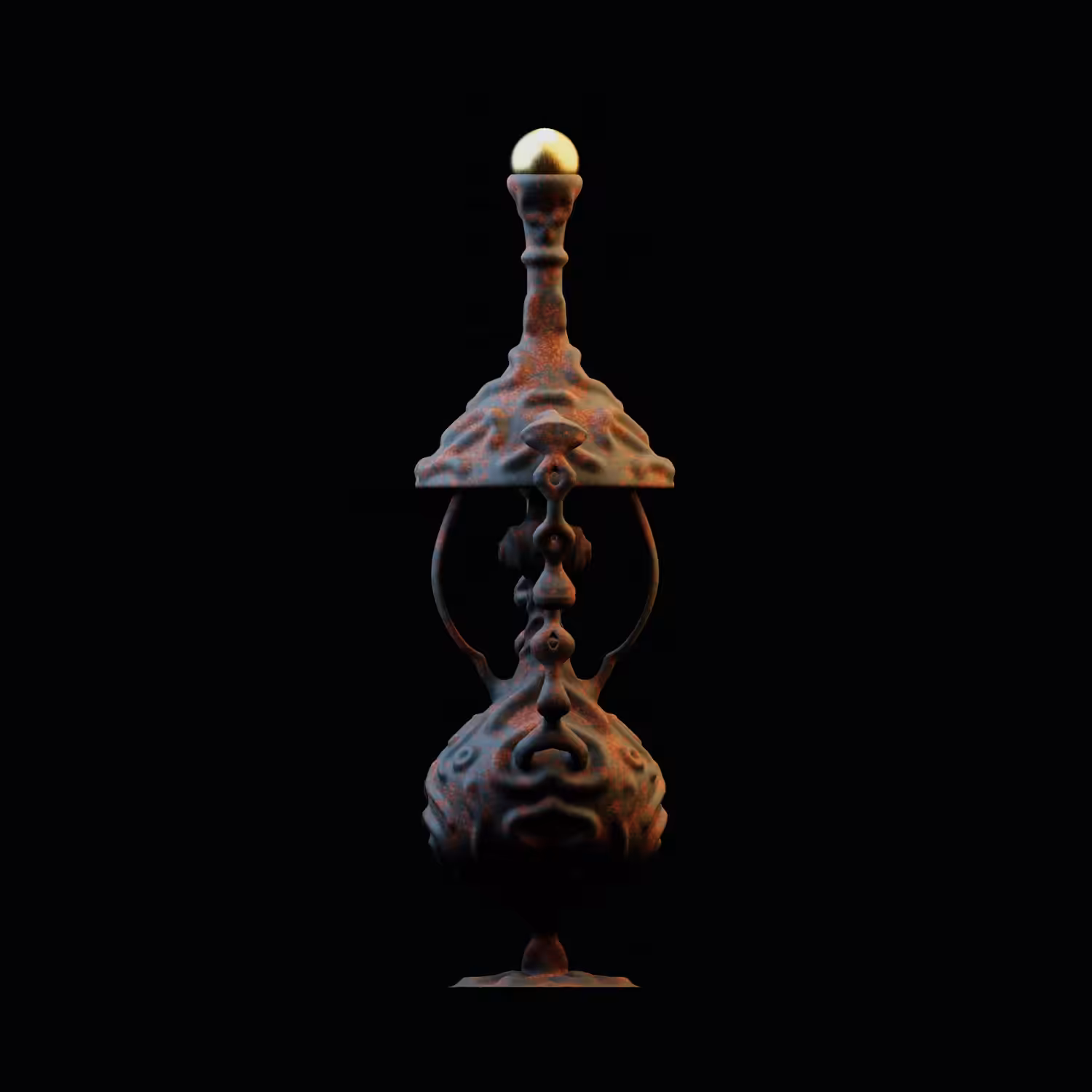 Gold Sphere Vase