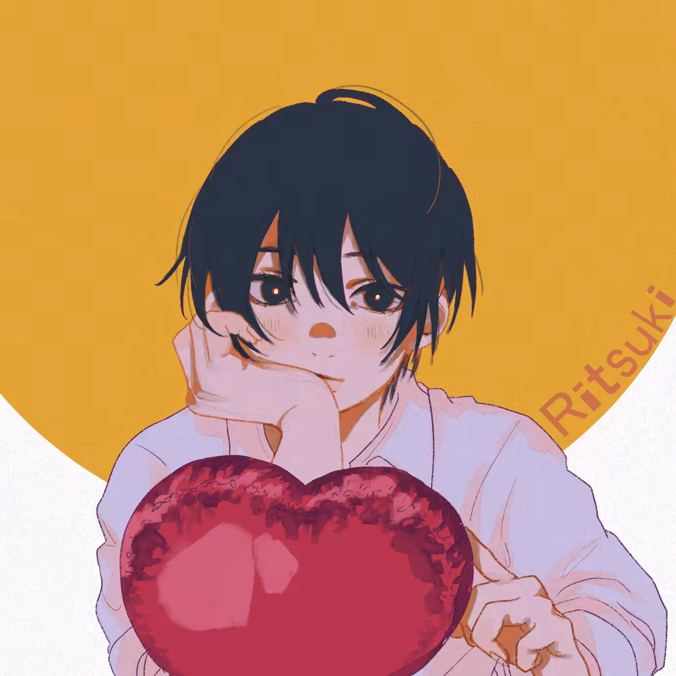 Yuzuki with a heart balloon ver