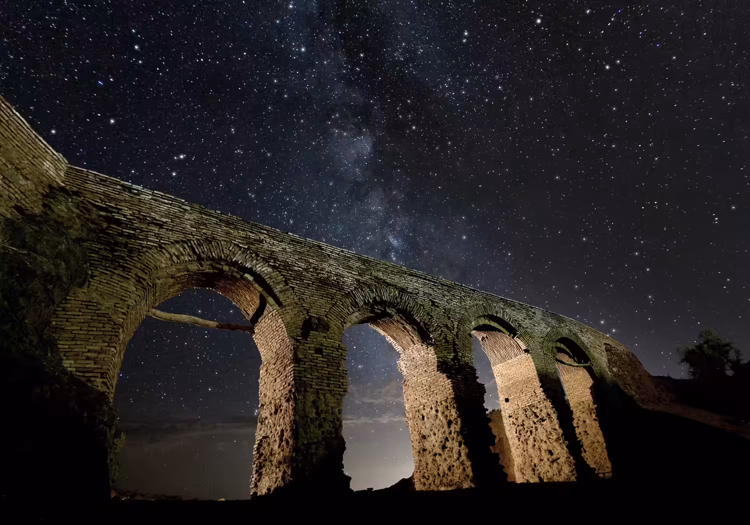 The Milkyway and Historical Bridge of Kharanaq