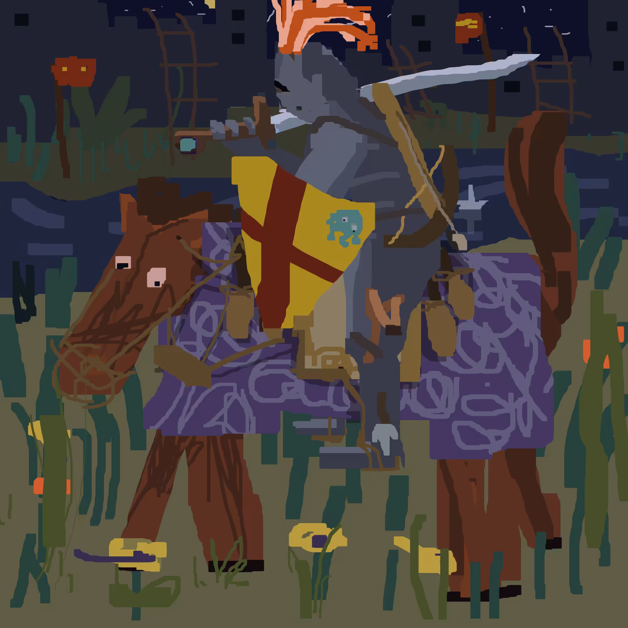 Knight at night