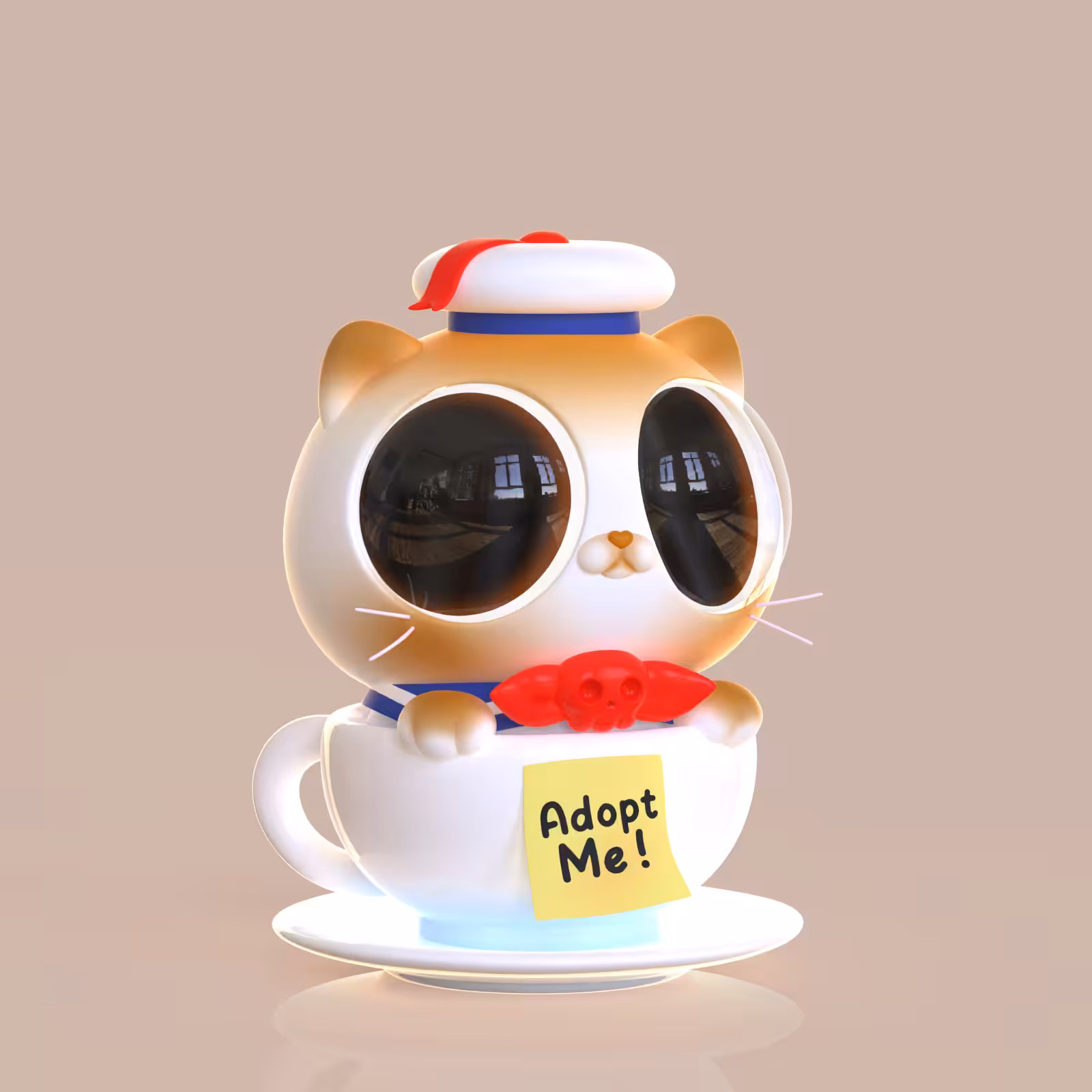 Cupcat #023 Marshmallow