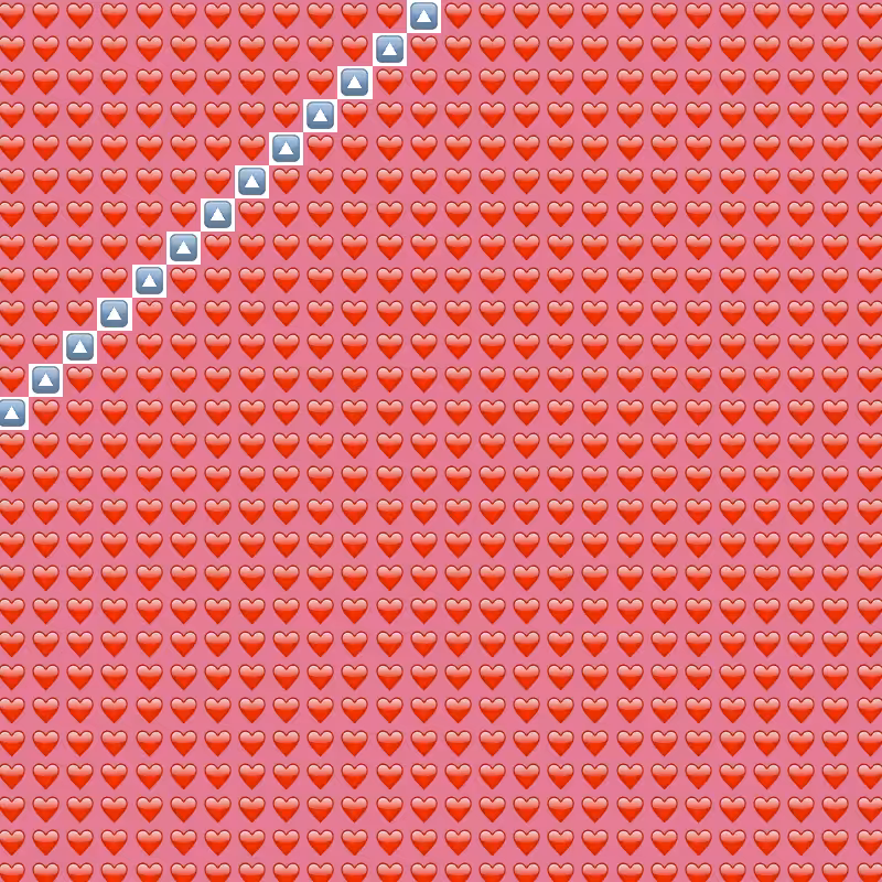 Elementary Cellular Emoji Automata #205