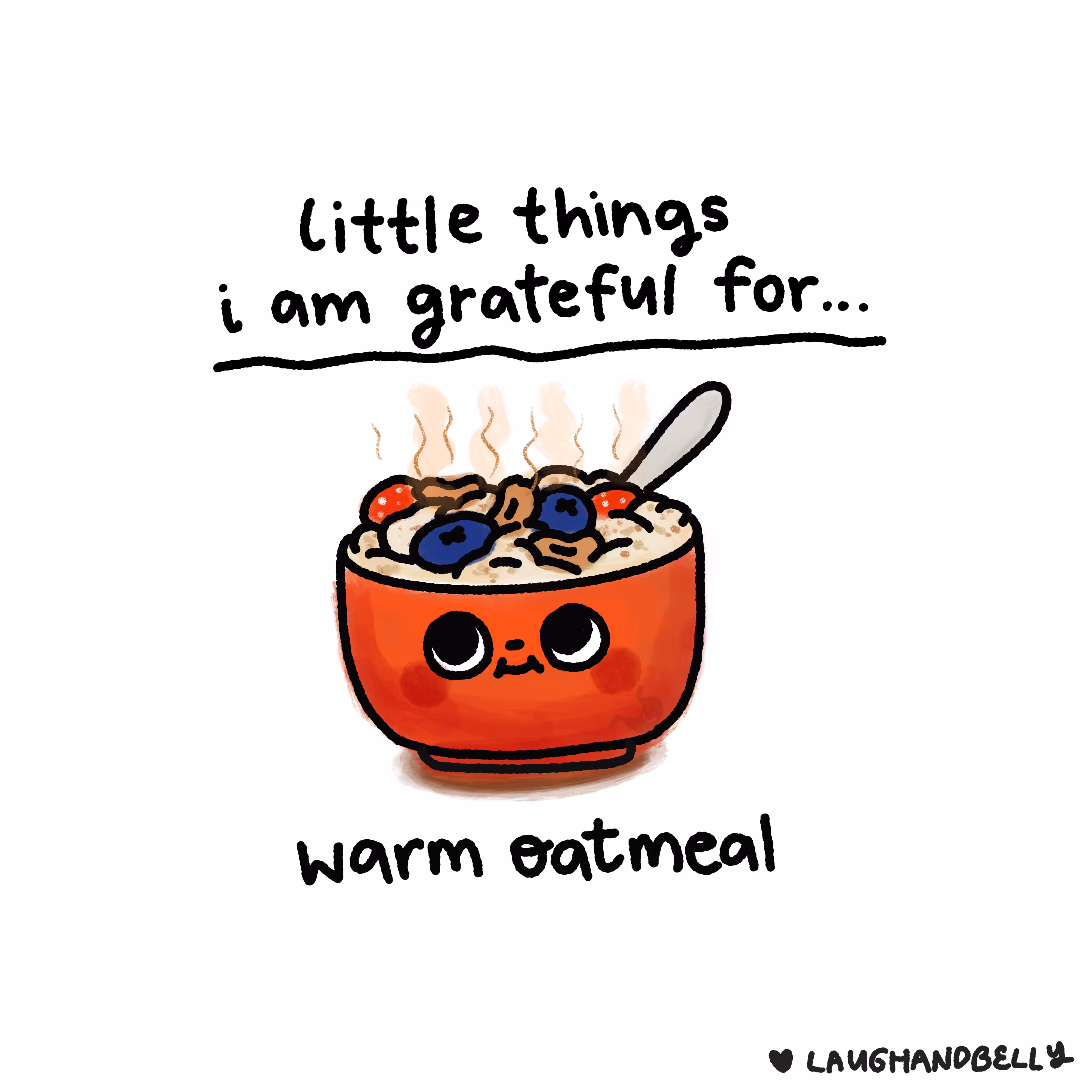 little things i am grateful for: Warm Oatmeal