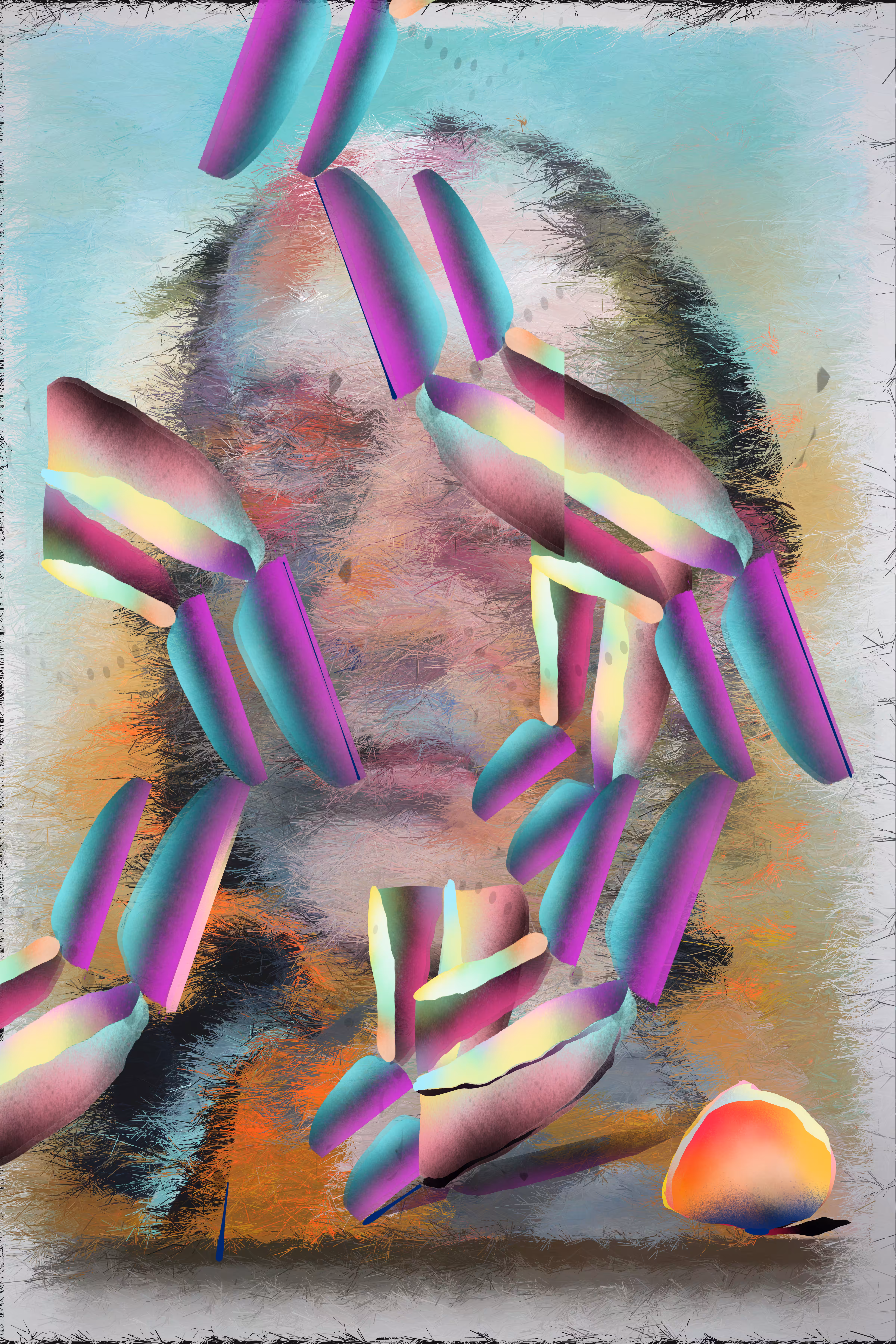the paint his skin