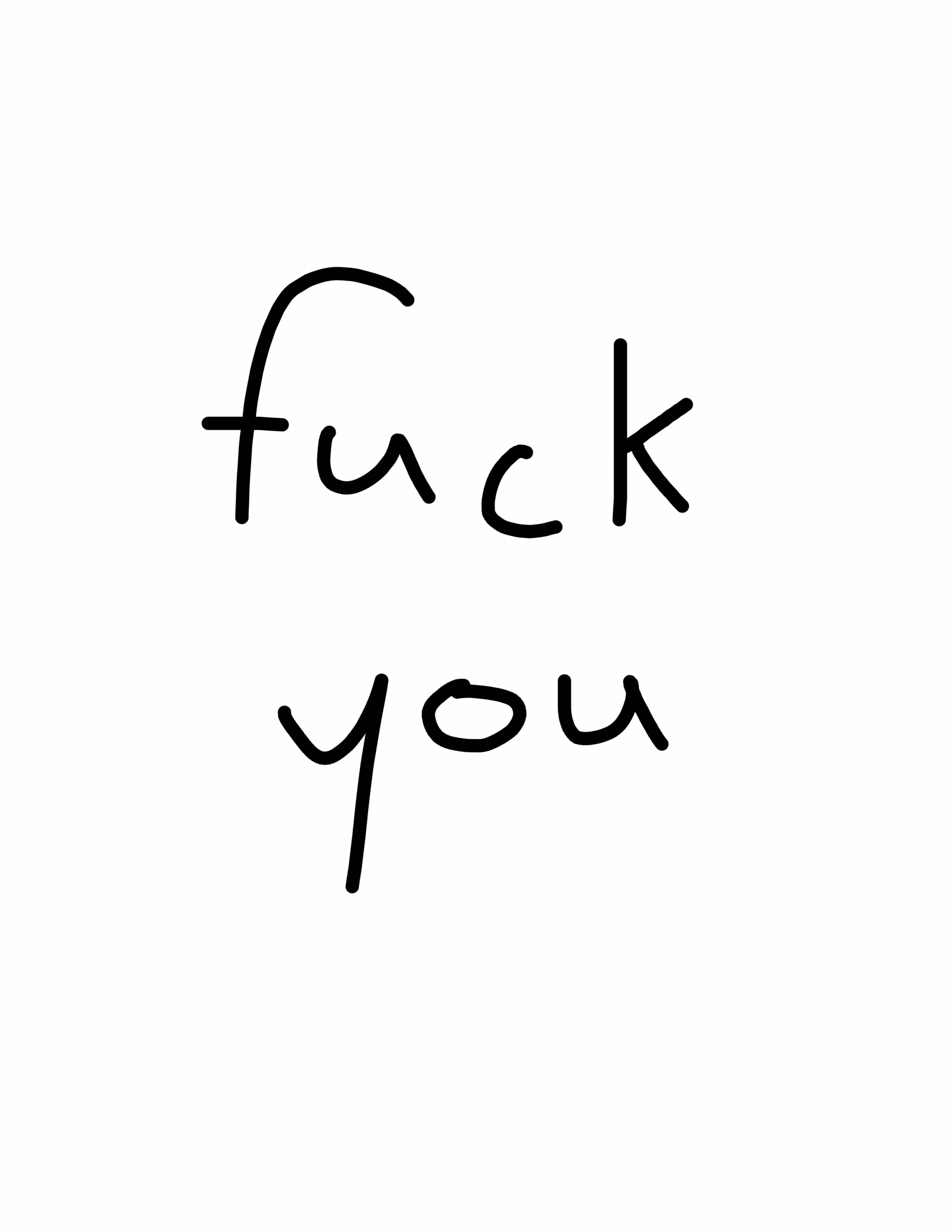 fuck you