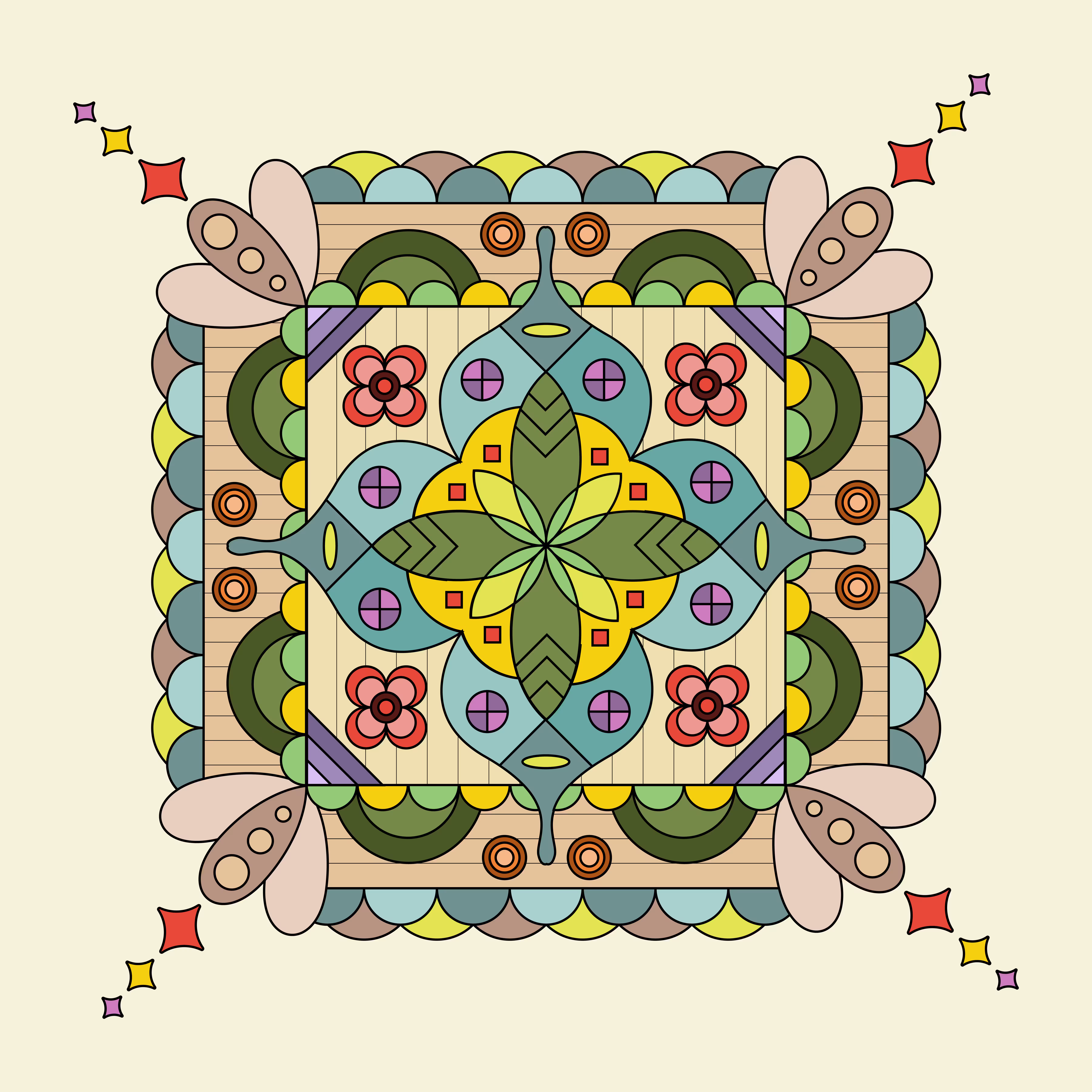 Square Mandala #1
