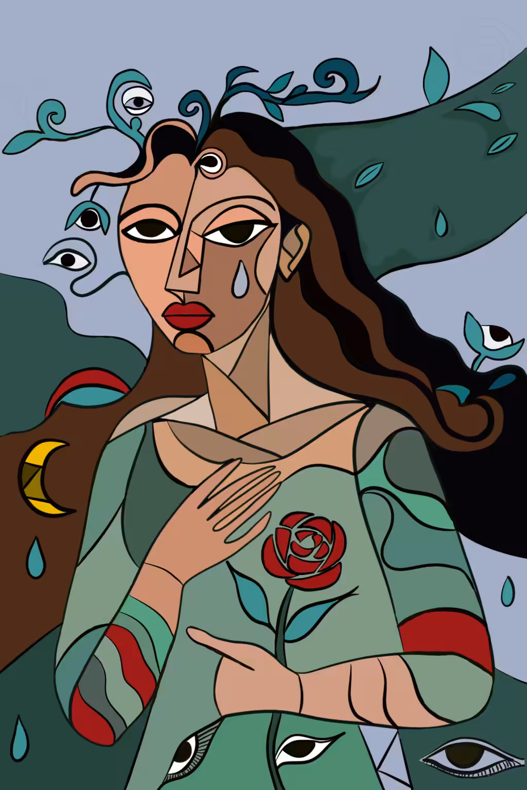 Weeping Rose 🌹💧