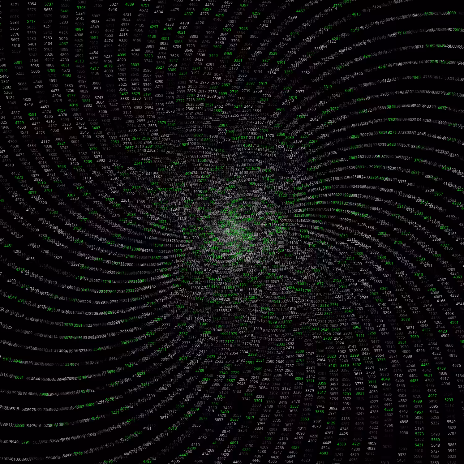 Polar Plot of Numbers #45
