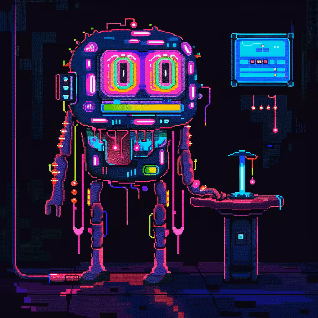 Neon Lamp Monsters on Base #8