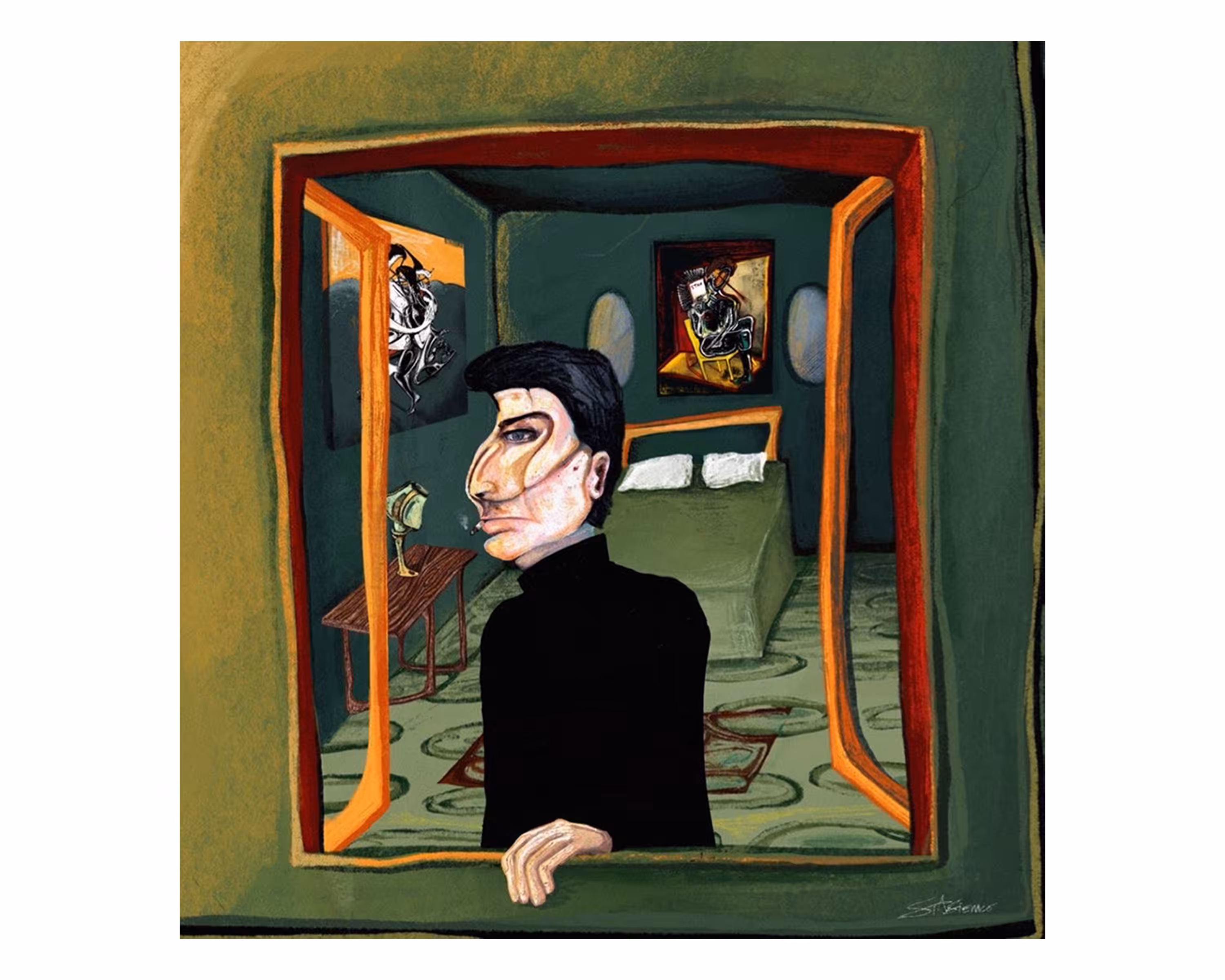 sydney in his bedroom . 