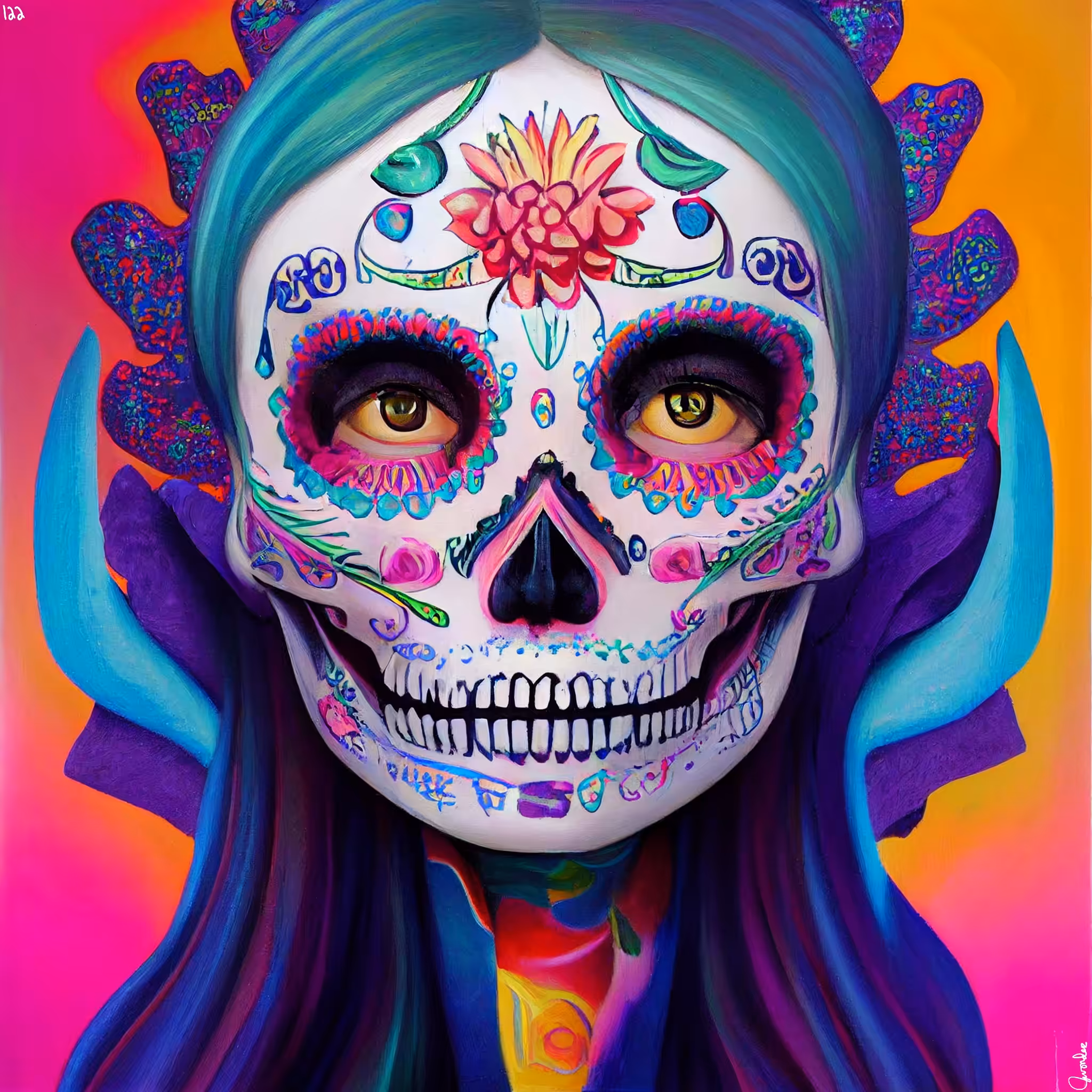 sugar skull #122