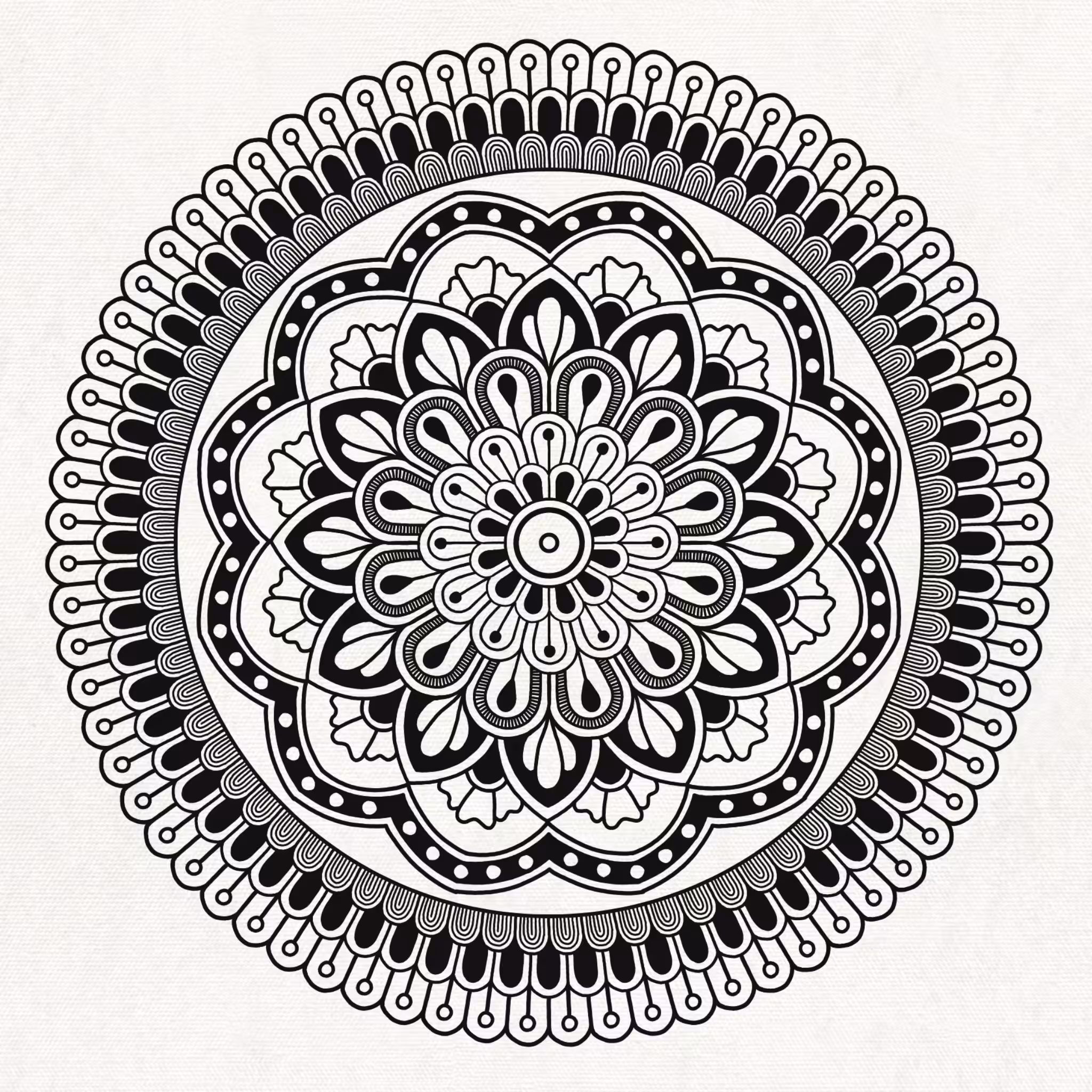 Hand Drawn Mandala Series