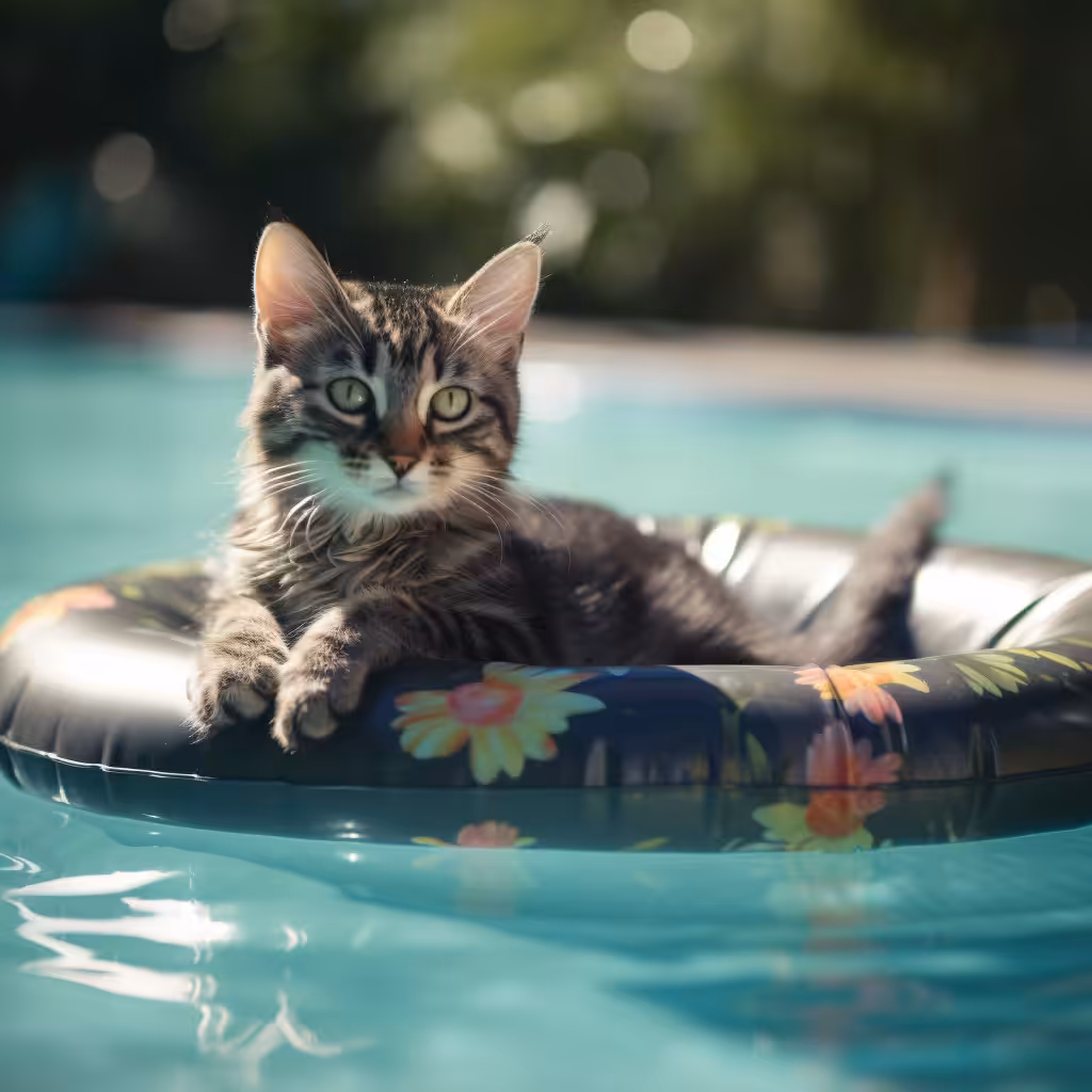 Pool Cat - Daisy