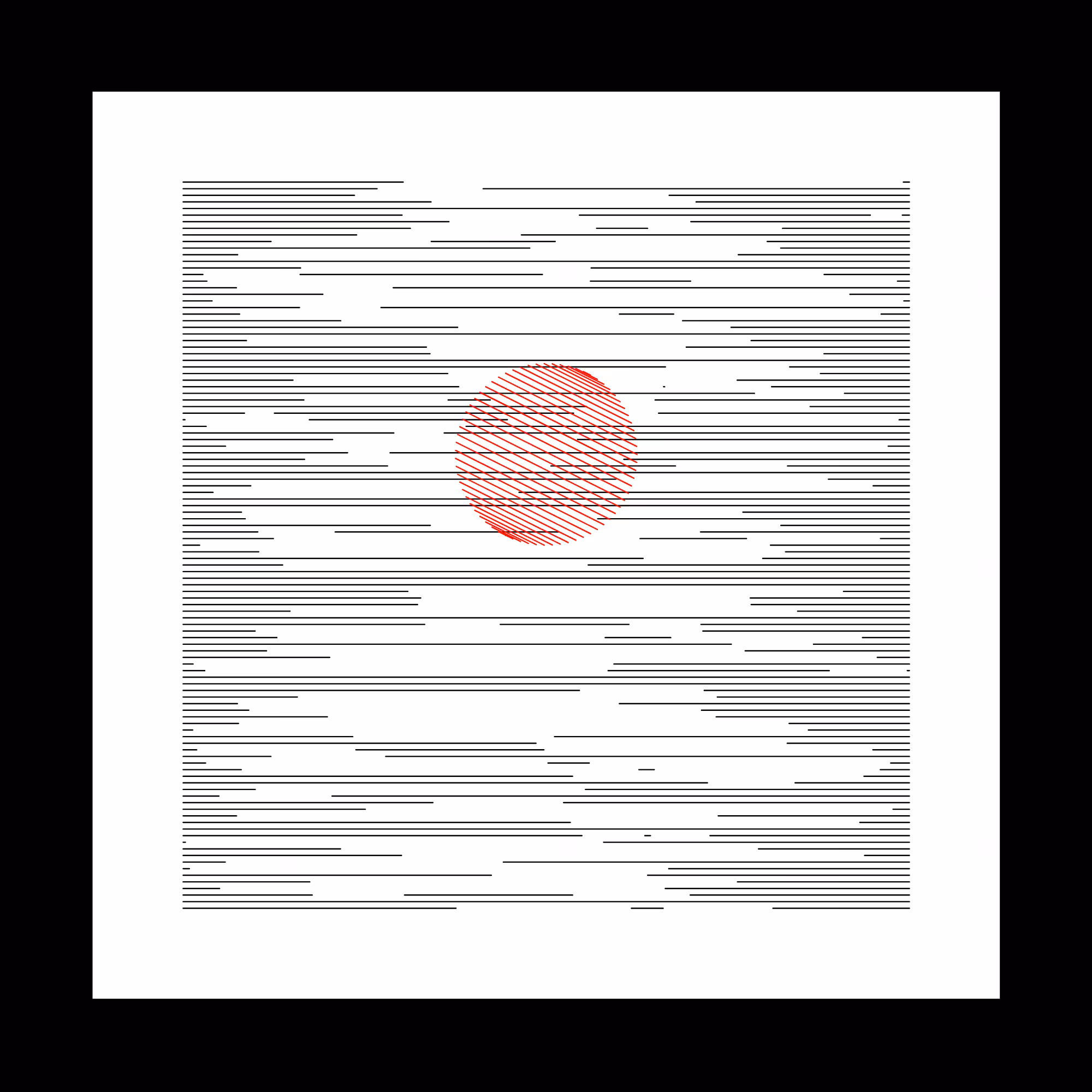 111 lignes horizontales et un rond #9