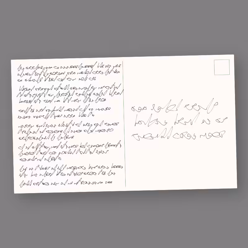 Unmailed Postcards #7