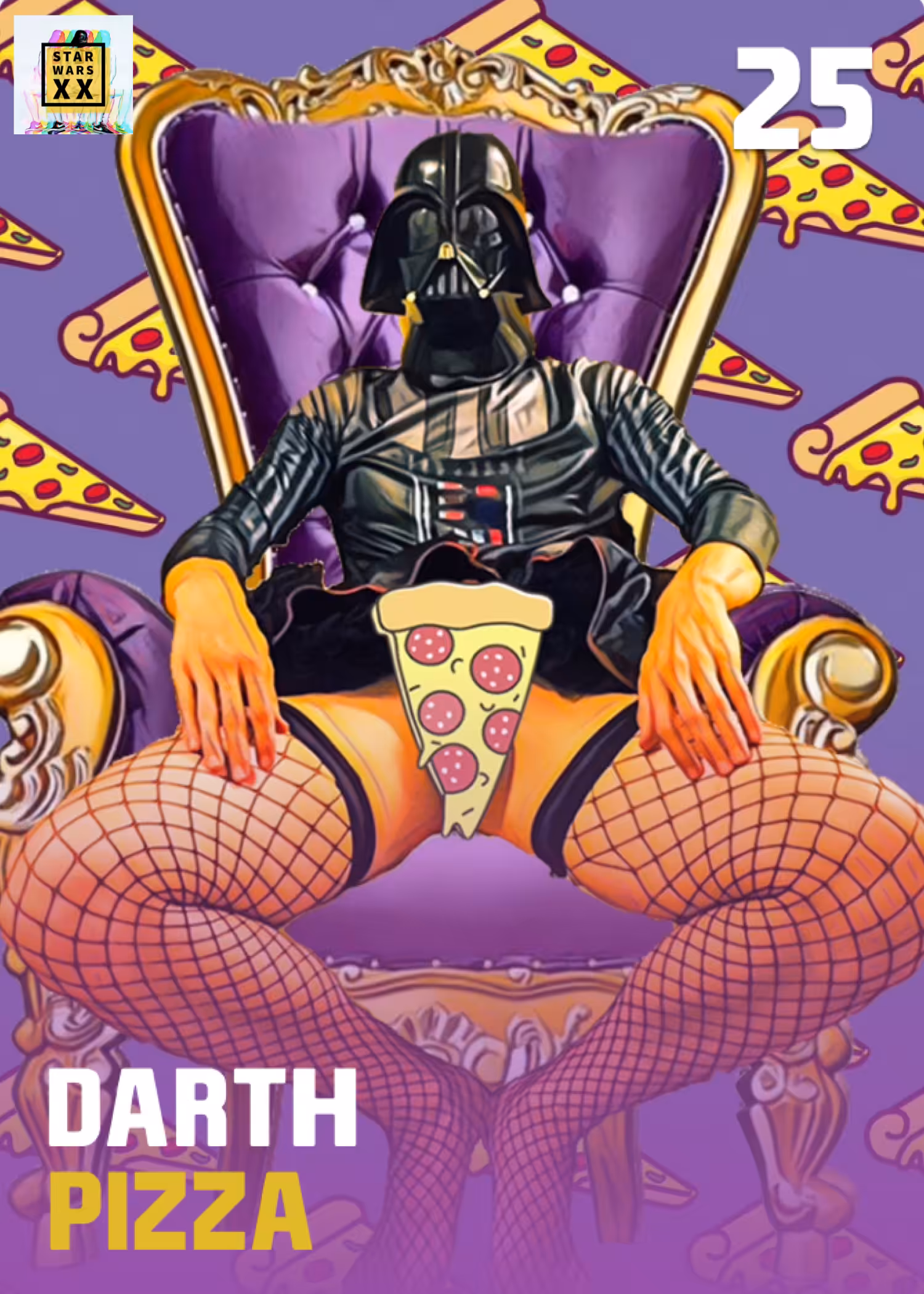 starwars_xx trading cards #25: Darth Pizza