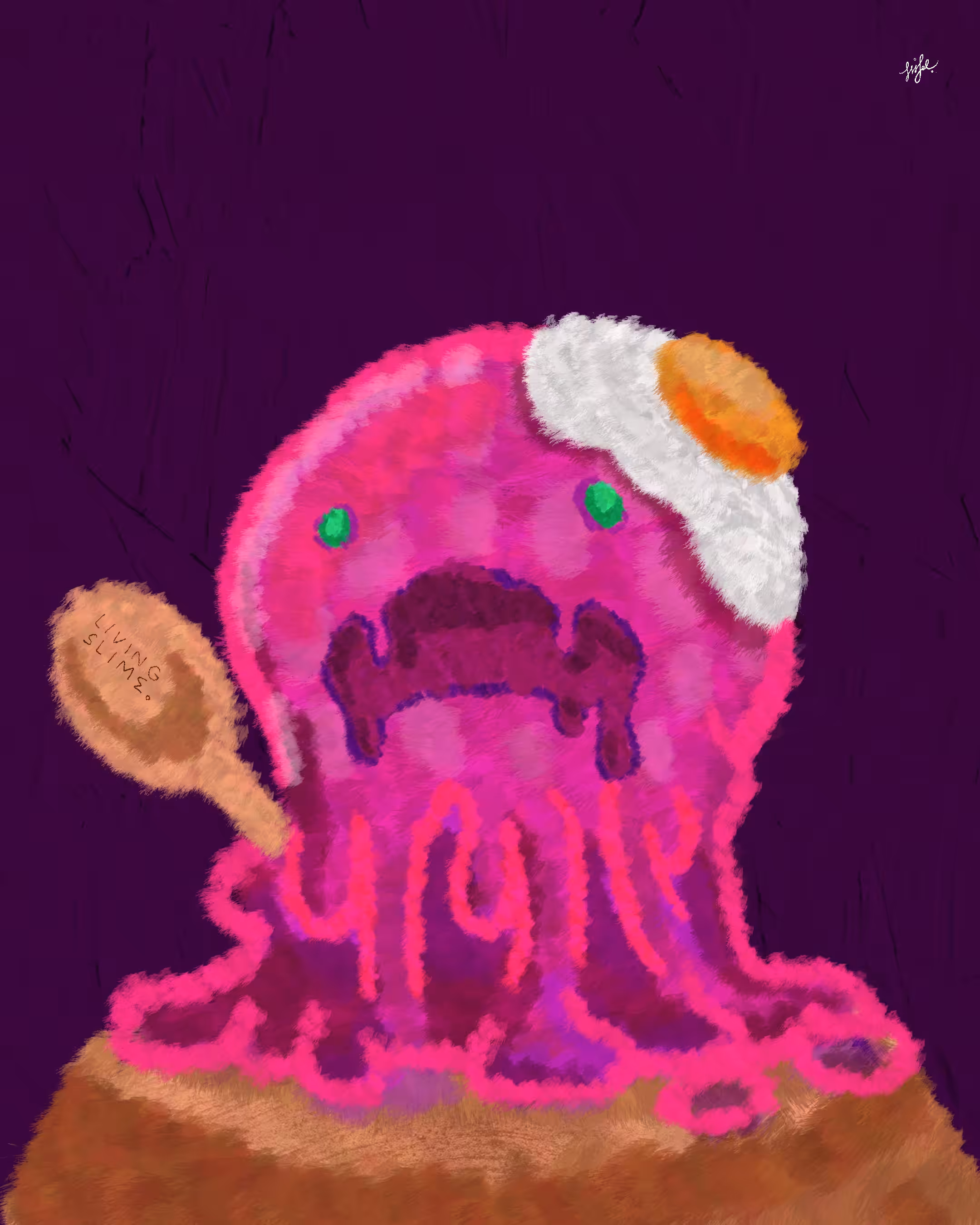 Living SLIME Depressed Monsters #0064