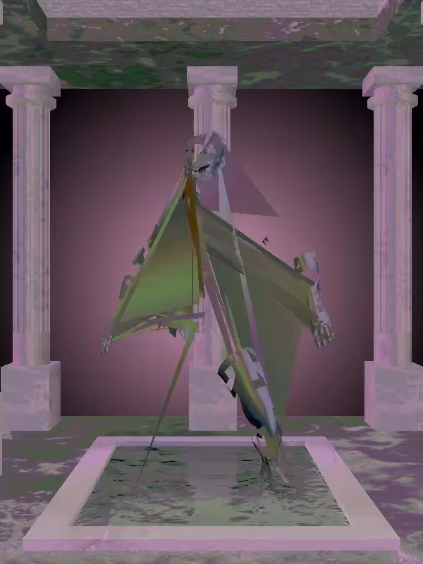 HeavenComputer: The Dancing Stealth Dark Blue Man #638