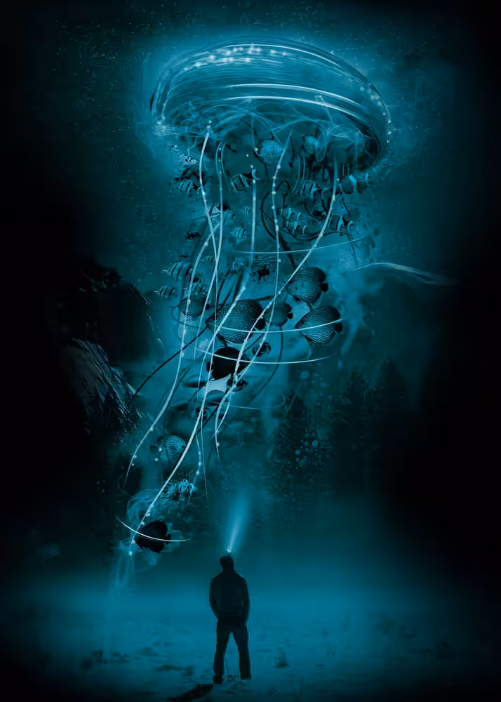 Blue Jellyfish