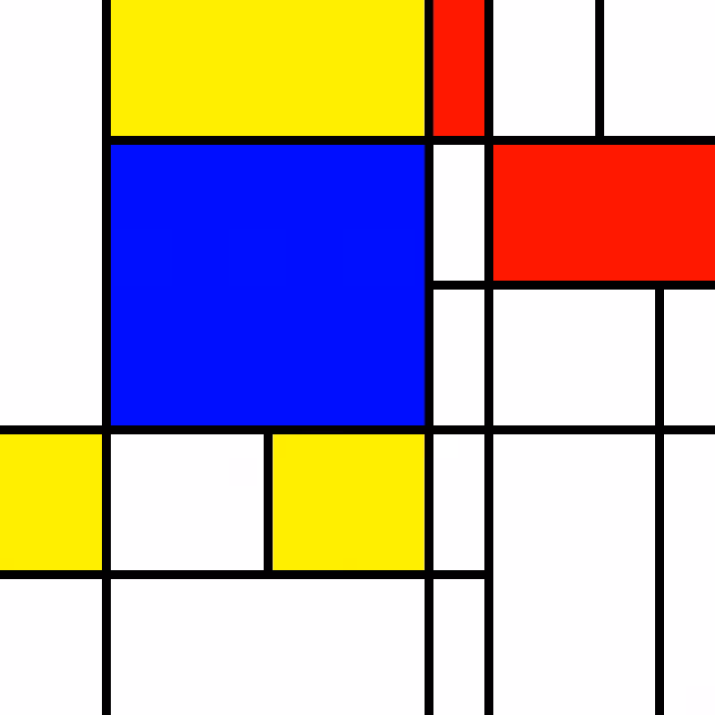 compositioninredblueandyellow.art, (NFT) #3