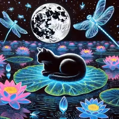 Moonlit Cat