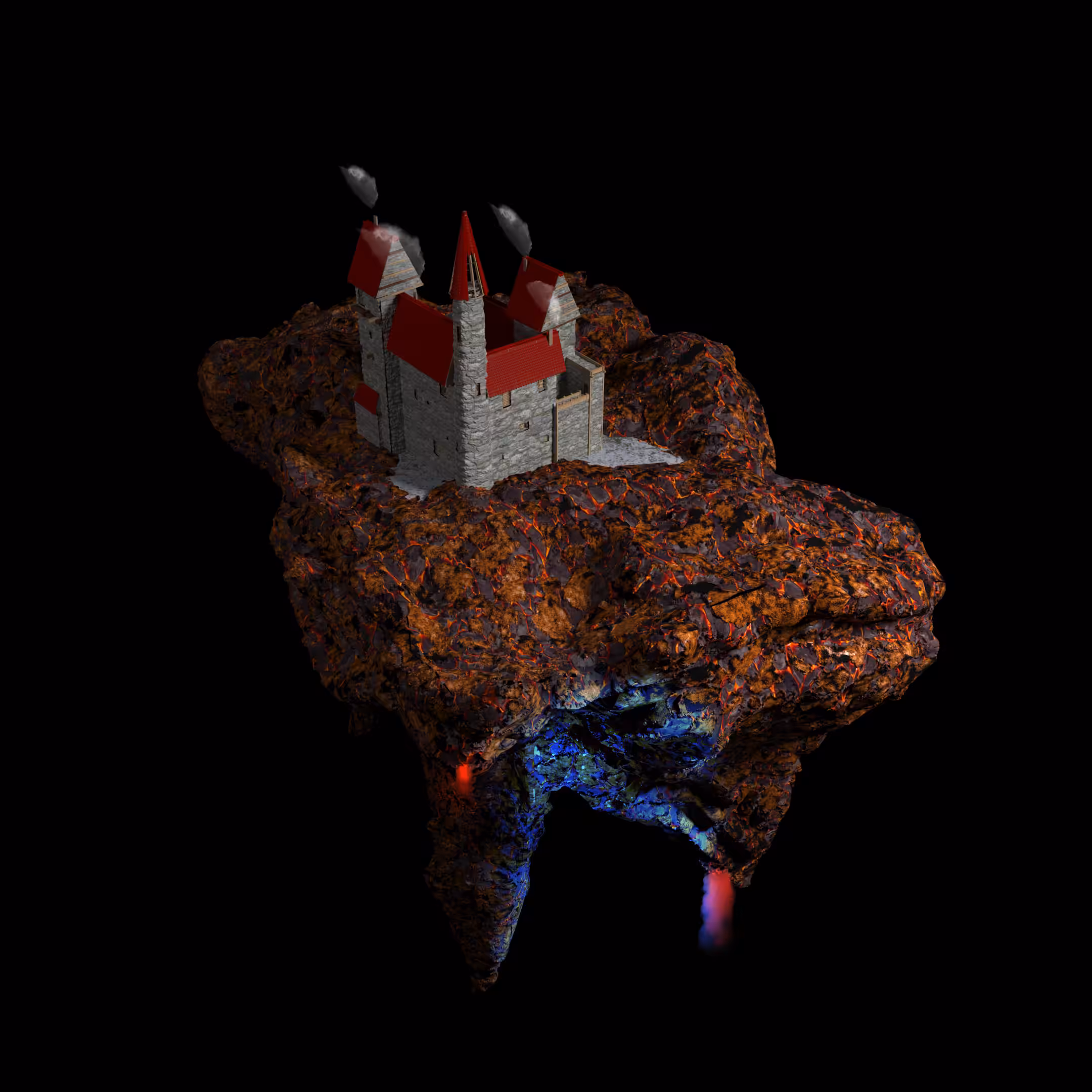 molten island