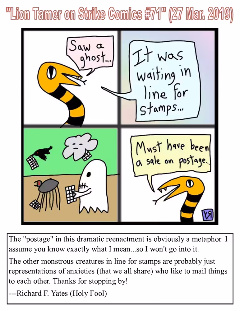 Lion Tamer on Strike Comics #71