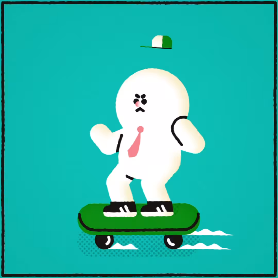 dancing aggressively on a skate