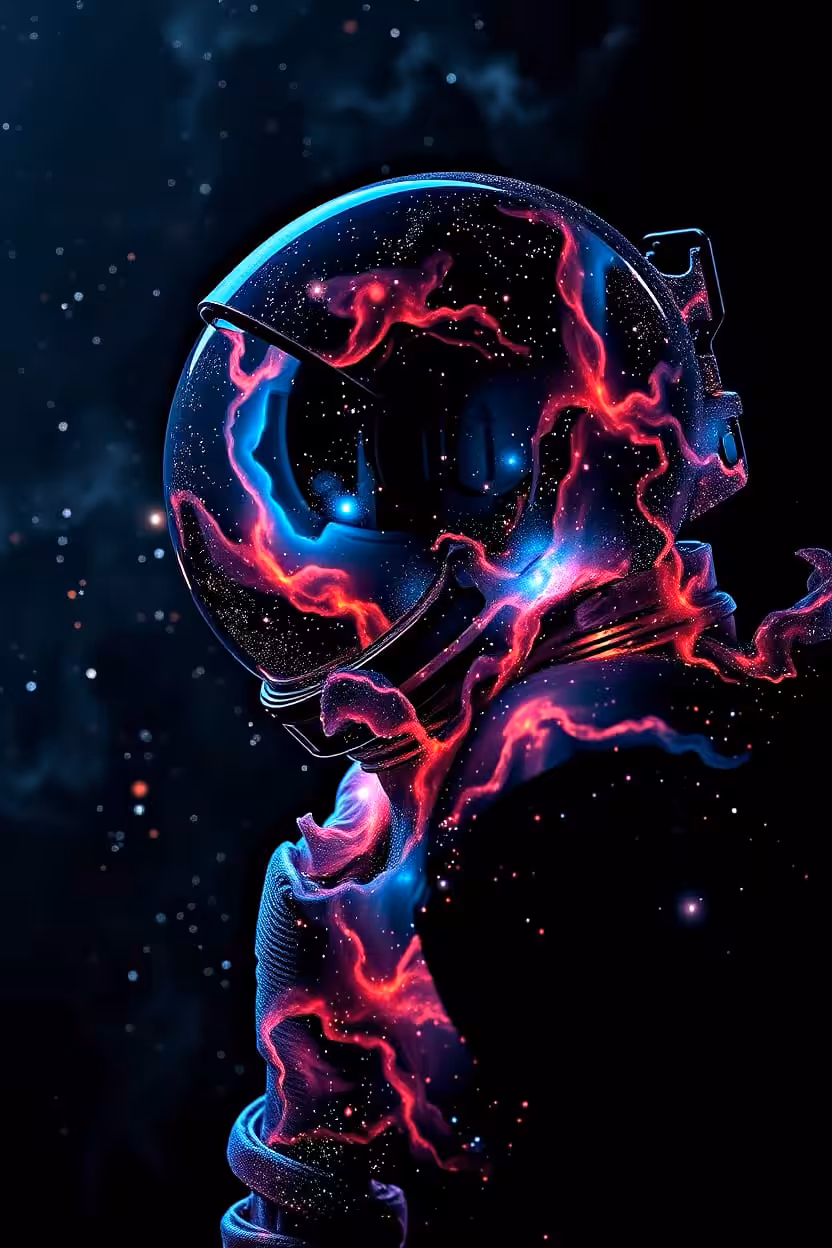Cosmic Nebula Astronauts #0075