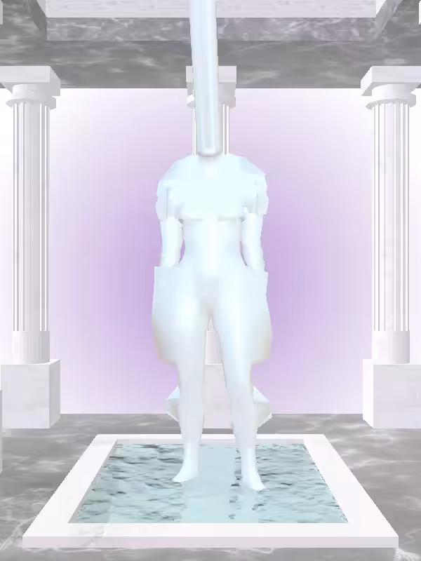 HeavenComputer: The Phone Calling Light Blue Woman #743