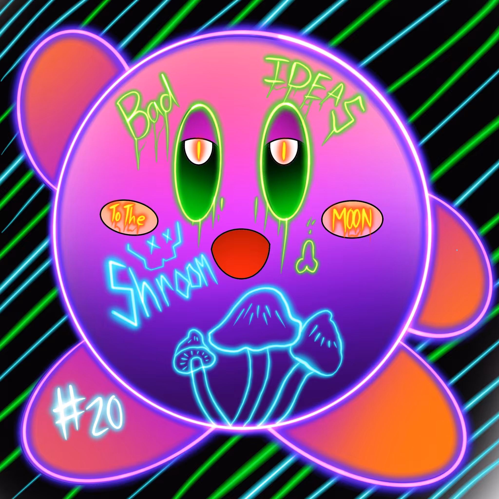 Shrooms to the Moon Kirby 