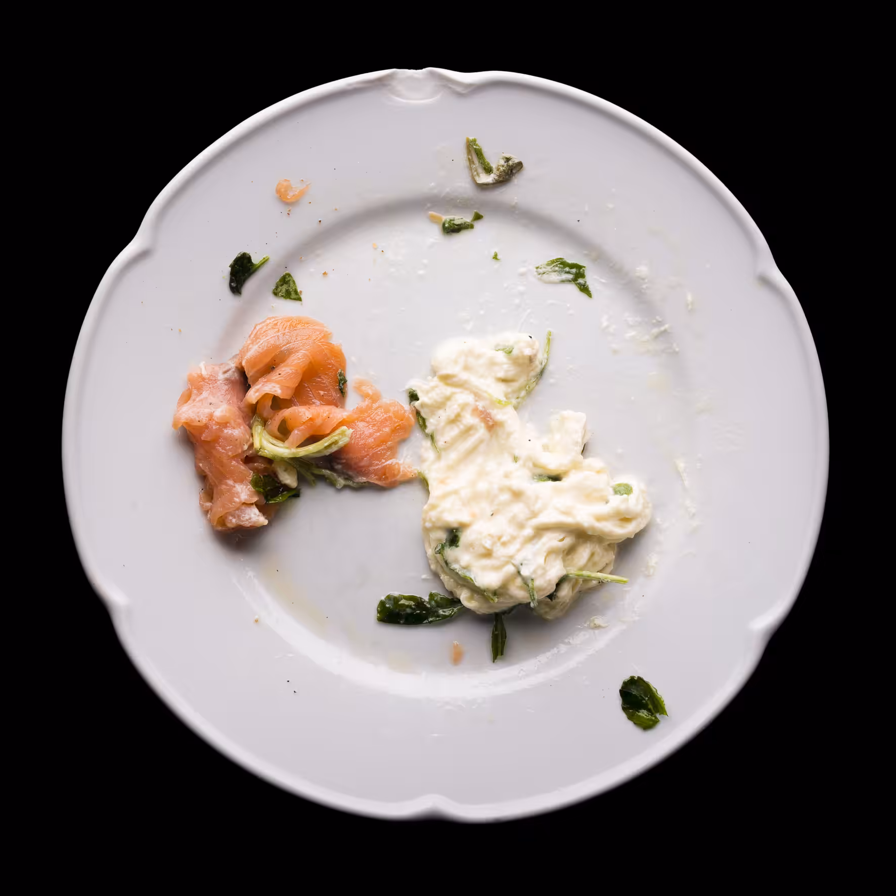 Leftover #smoked-salmon-salad-&-burrata