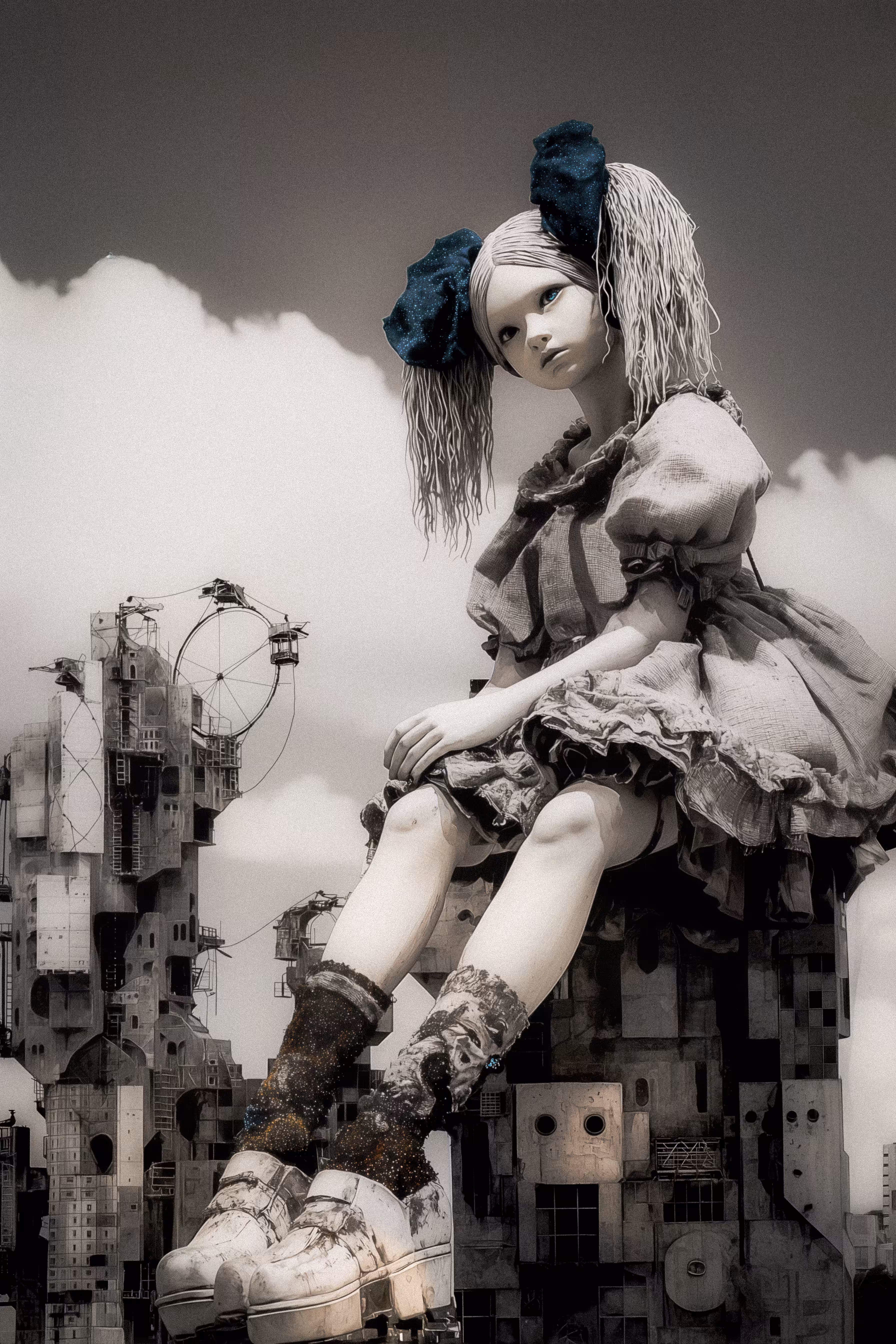 A Girl as Otherworldly Architecture